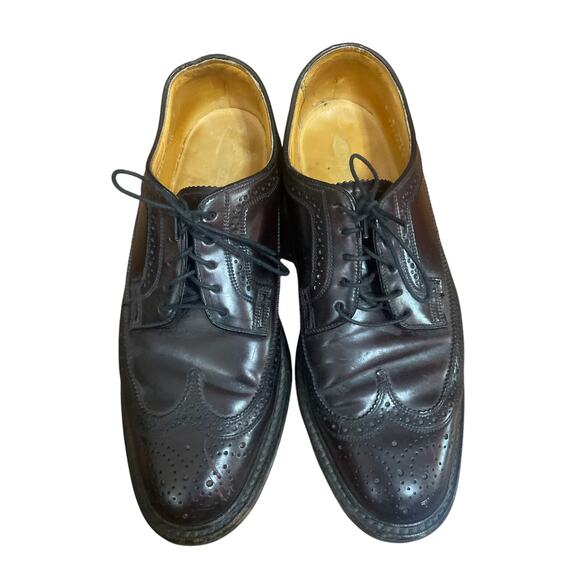 FLORSHEIM Imperial SHELL CORDOVAN Brogue Derby Shoe 8 D Wingtip Perf Men\'s Shoes main image 5
